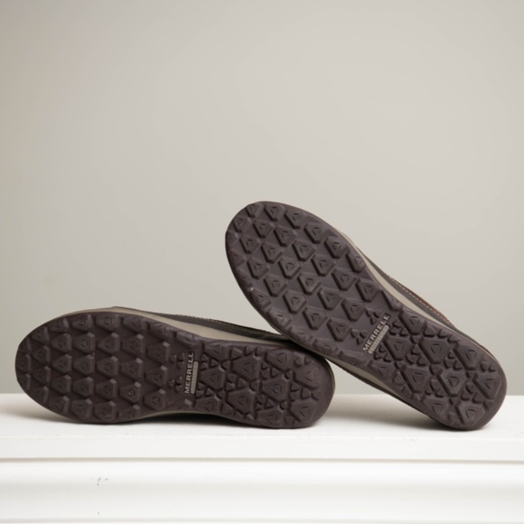 Merrell Ashland Tie Brown Leather Lace Up Low Top Flats Women’s 10 - Picture 6 of 7